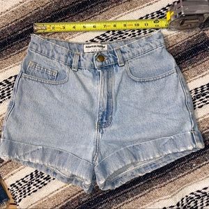 High Waisted Shorts American Apparel